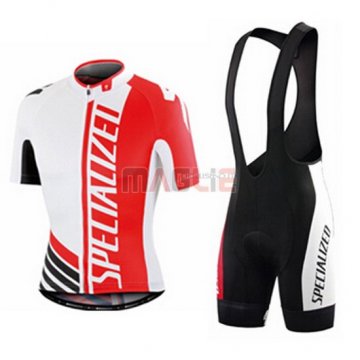 Maglia Specialized manica corta 2016 rosso e bianco