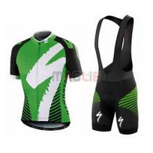 Maglia Specialized manica corta 2016 verde e bianco