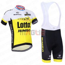 Maglia lotto manica corta 2016 bianco e giallo