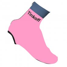 2016 Saxo Bank Tinkoff Copriscarpe Ciclismo Rosa