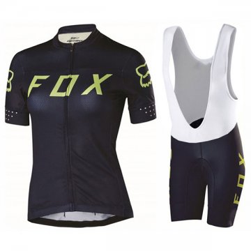 2017 Maglia Donne Fox nero e verde