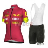 2018 Maglia Donne ALE Manica Corta Rosso