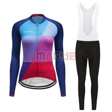 Maglia Donne Dirty Snow Manica Lunga 2019 Blu Rosso Viola