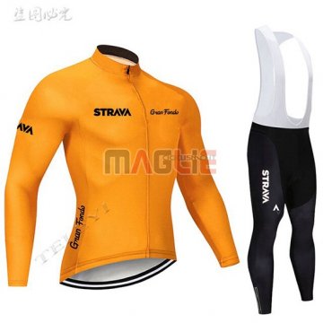 Maglia STRAVA Manica Lunga 2019 Arancione