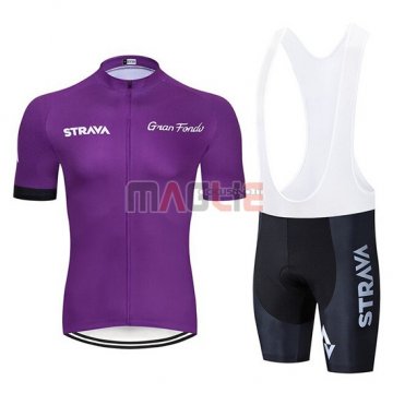 Maglia STRAVA Manica Corta 2019 Spento Viola