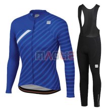 Maglia Donne Sportful Manica Lunga 2020 Blu Bianco