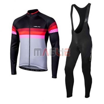 Maglia Nalini Manica Lunga 2020 Nero Rosso