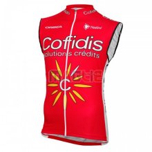 Gilet antivento Cofidis 2016 giallo e rosso