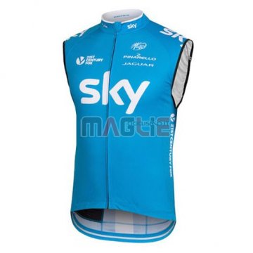 Gilet antivento Sky 2016 bianco e blu