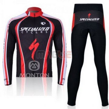 Maglia Specialized manica lunga 2011 rosso e nero