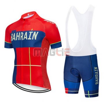 Maglia Bahrain Merida Manica Corta 2019 Rosso