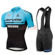 Maglia Cervelo Manica Corta 2018 Blu e Nero