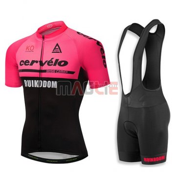 Maglia Cervelo Manica Corta 2018 Rosa e Nero