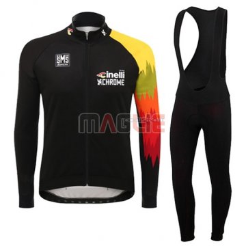 Maglia Cinelli manica lunga 2016 nero e giallo