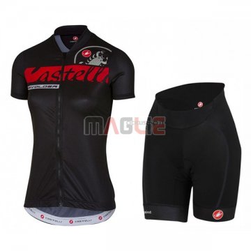 Maglia Donne Castelli Manica Corta 2017 Nero