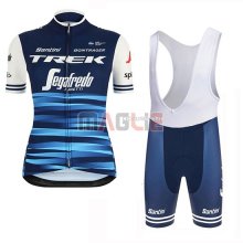 Maglia Donne Trek Segafredo Manica Corta 2019 Blu