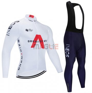 Maglia Ineos Grenadiers Manica Lunga 2021 Bianco