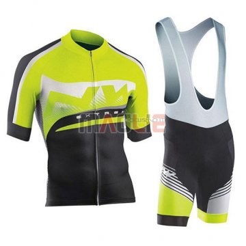 Maglia Northwave Manica Corta 2019 Verde Argentato Nero