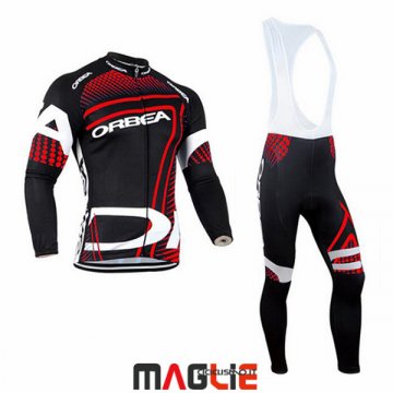 Maglia Orbea Manica Lunga 2017 Rosso e Nero