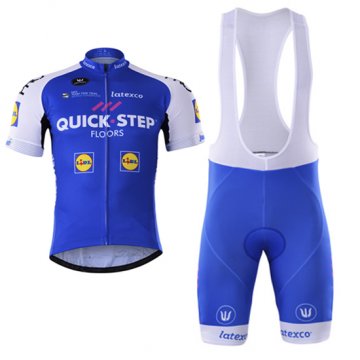 Maglia Quick Step Manica Corta 2017 blu