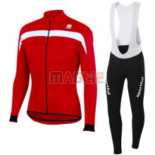 Maglia Sportful manica lunga 2016 rosso e bianco