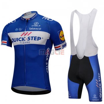 Maglia UCI Mondo Campione Quick Step Floors Manica Corta 2018 Blu