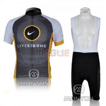 Maglia Livestrong manica corta 2010 grigio e giallo