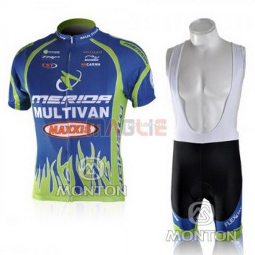 Maglia Merida manica corta 2010 blu e verde