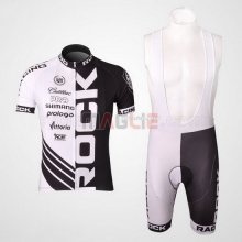 Maglia Rock racing manica corta 2010 nero e bianco