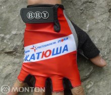 2011 Katusha Guanto Ciclismo Rosso