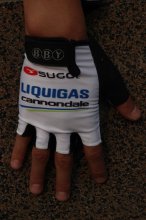 2011 Liquigas Guanto Ciclismo Bianco