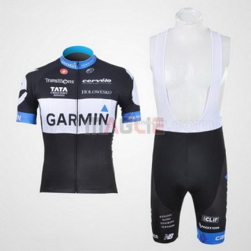 Maglia Garmin manica corta 2011 bianco e nero