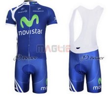 Maglia Movistar manica corta 2011 blu