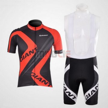 Maglia Giant manica corta 2012 nero e rosso