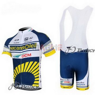 Maglia Vacansoleil manica corta 2012 giallo e blu