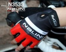 2013 Nalini Guanto Ciclismo Nero e Rosso