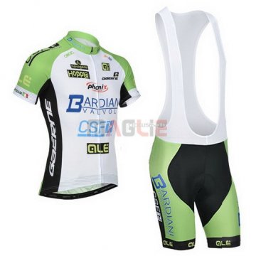 Maglia Bardiani manica corta 2014 bianco e verde