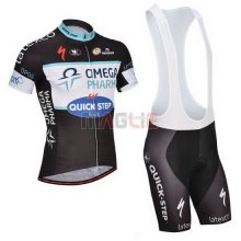 Maglia Quick Step manica corta 2014 nero e bianco