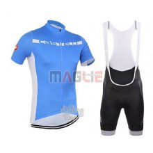 Maglia Castelli manica corta 2016 blu e bianco