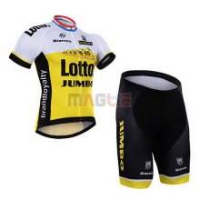 Maglia Lotto manica corta 2016 bianco e giallo