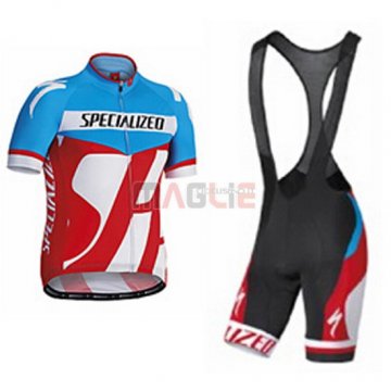 Maglia Specialized manica corta 2016 celeste e rosso