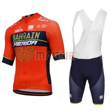 2018 Maglia Bahrain Merida Rosso