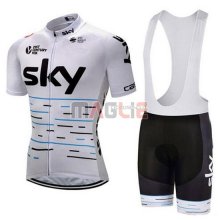 2018 Maglia Sky Manica Corta Bianco e Nero