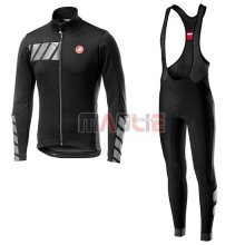 Maglia Castelli Raddoppia 2 Manica Lunga 2019 Nero Argentato