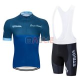 Maglia STRAVA Manica Corta 2019 Spento Blu