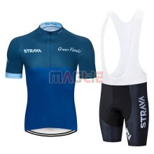 Maglia STRAVA Manica Corta 2019 Spento Blu