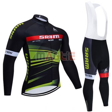 Maglia Sram Manica Lunga 2019 Nero Verde