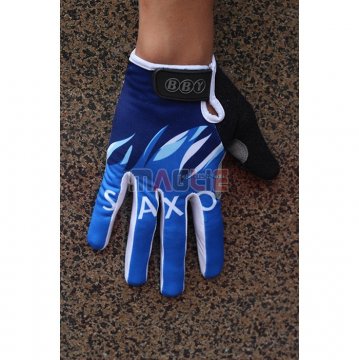 2020 Saxo Guanti Dita Lunghe Ciclismo Blu