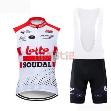 Gilet Antivento Lotto Soudal 2019 Bianco Rosso