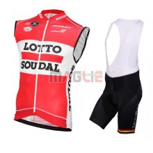 Gilet antivento Lotto 2016 rosso e bianco